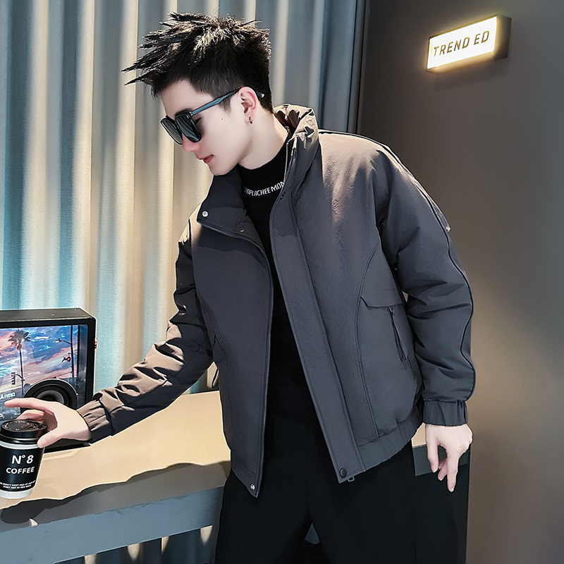 冬季爆款简约立领棉衣男款外套棉袄子2025新款潮牌高级感百搭棉服