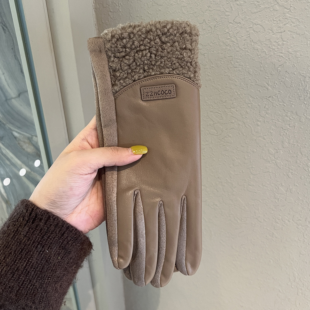 手套女冬季保暖加绒加厚2025新款户外骑行电动车防风防寒五指触屏