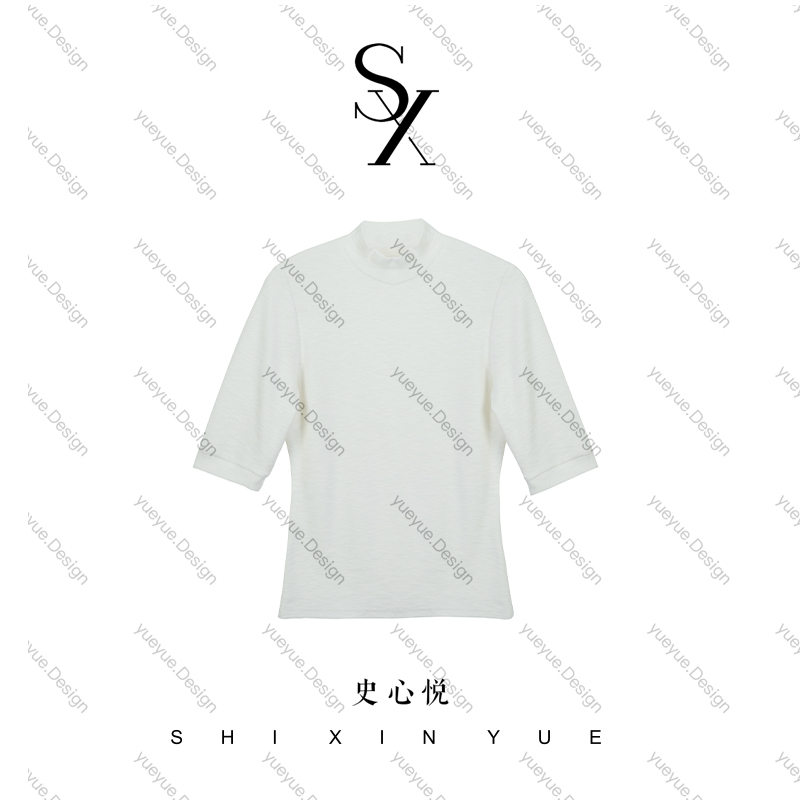 【悦悦专属】经典纯色半高领内搭针织打底衫Y886