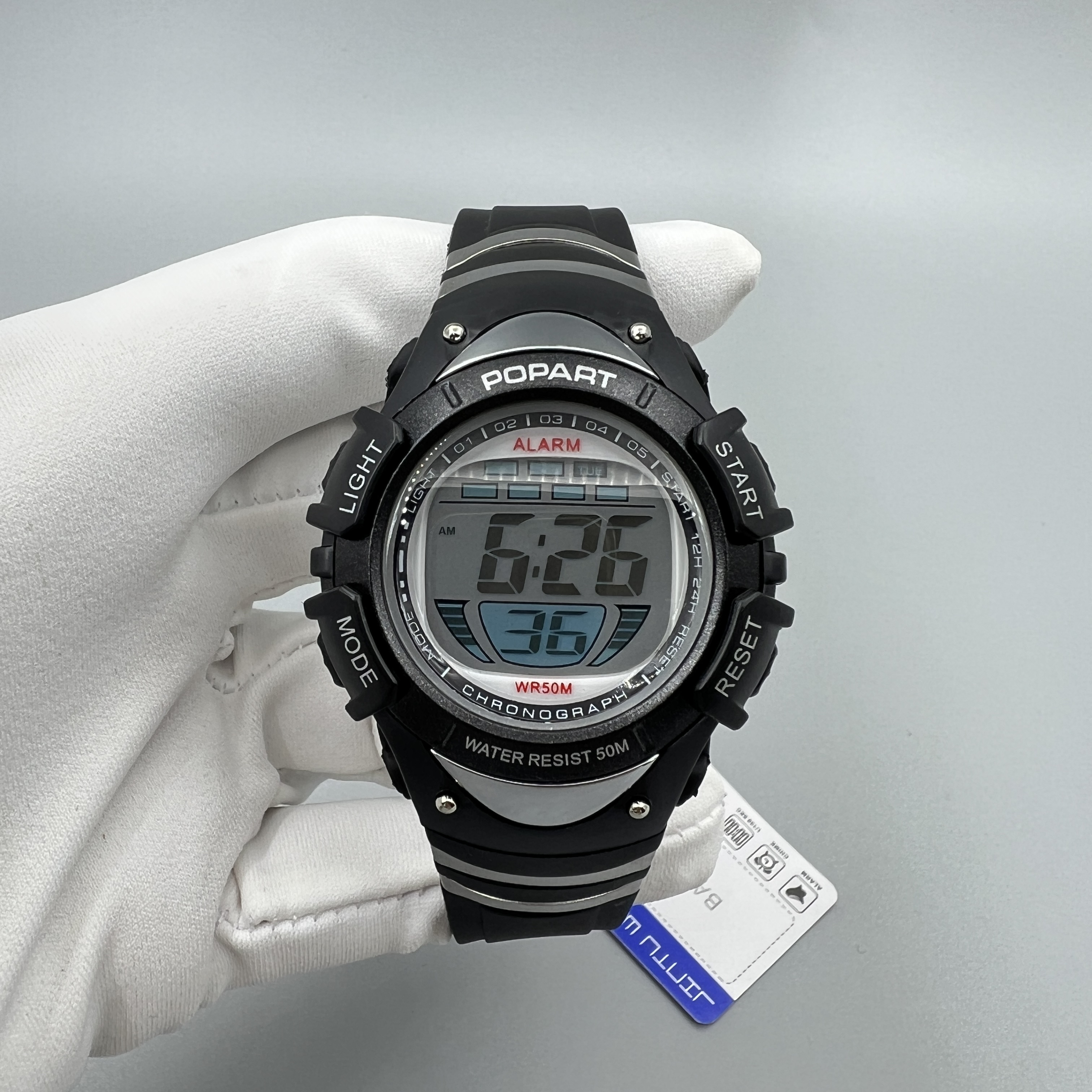 【高端闭眼入】多功能防夜光石英电子手表，进口机芯带夜光走时稳定