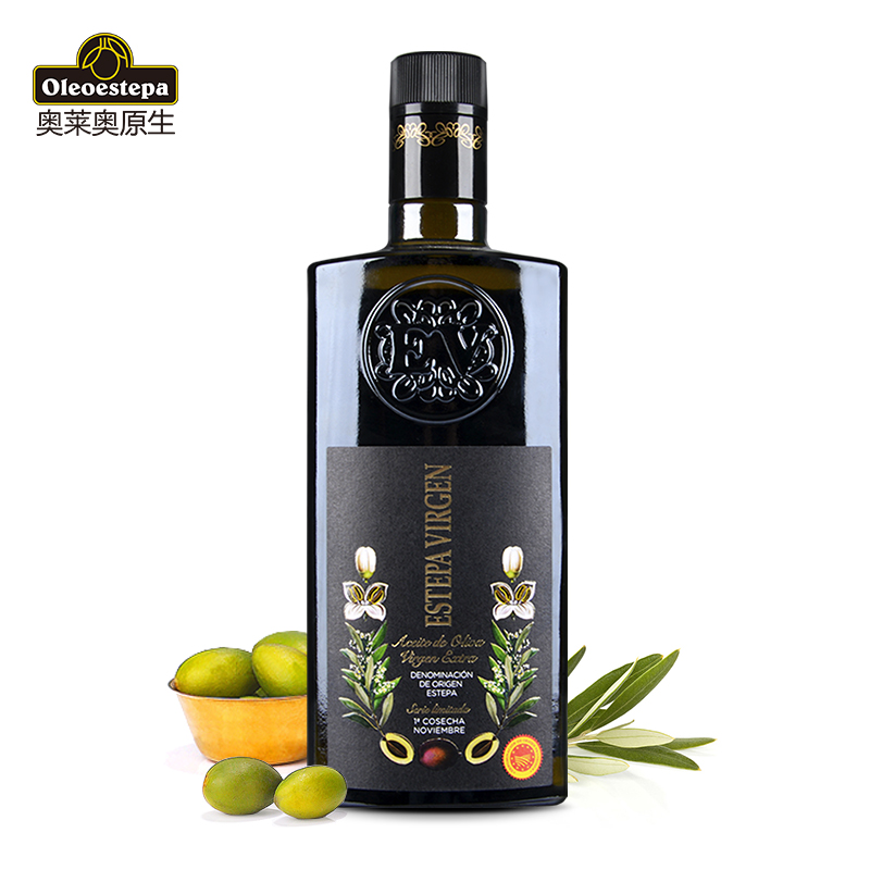 奥莱奥原生PDO橄榄油特级初榨olive青果500ml生饮