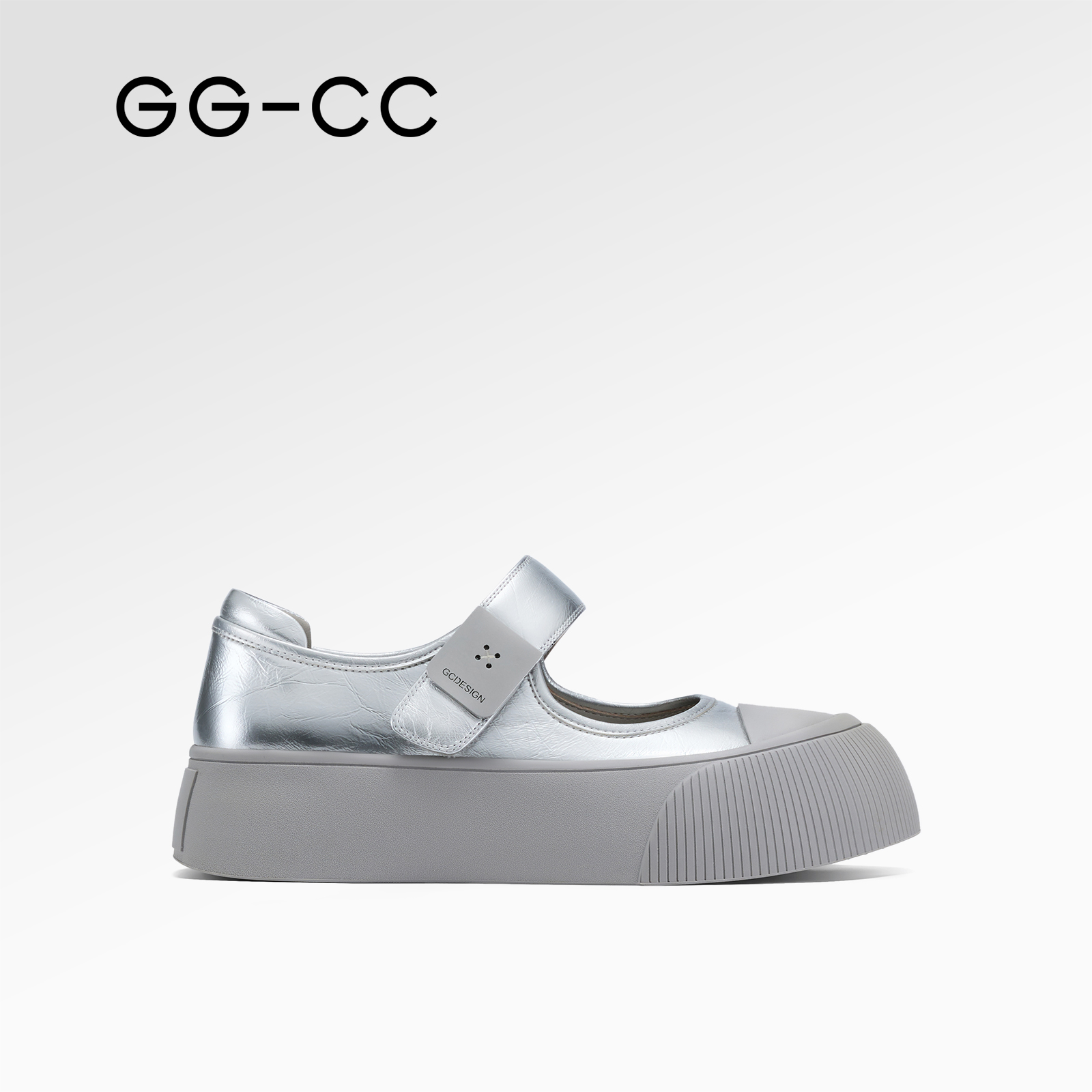 【陈都灵同款】GG-CC银河微光2025玛丽珍鞋银色厚底芭蕾单鞋女4817