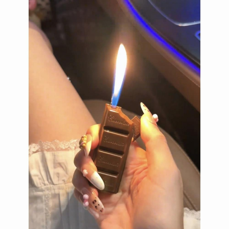 ins可爱巧克力打火机网红款个性充气创意礼物送男友女生闺蜜潮