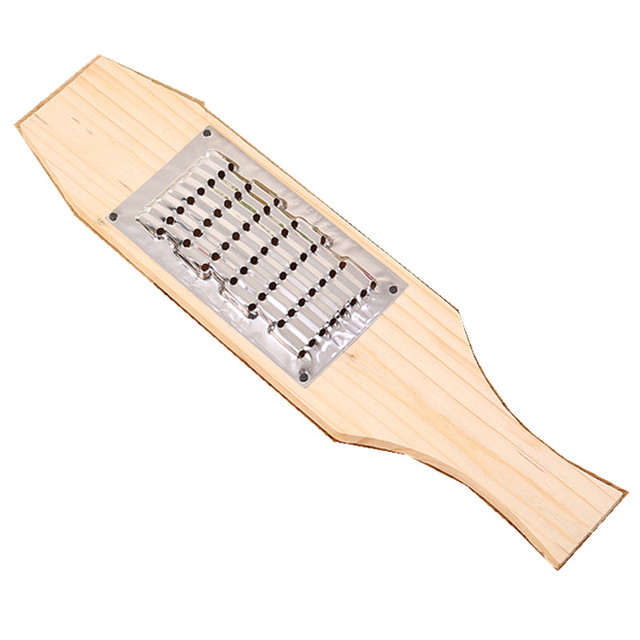 图秦14号不锈钢 电镀铁中号木板萝卜刨家用厨房土豆切丝切菜神器