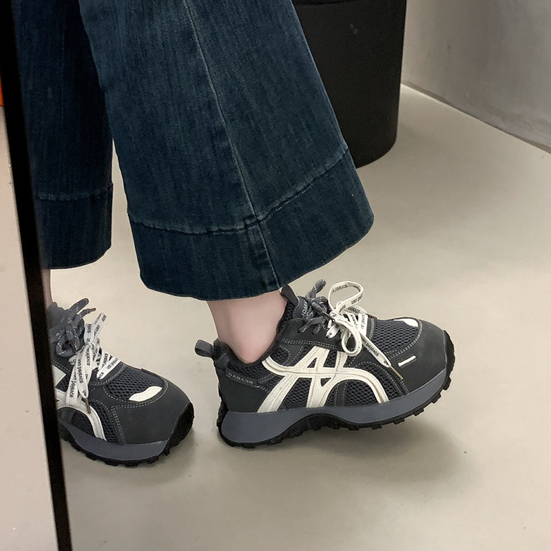 加绒老爹鞋女2025新款秋冬季女鞋子网红百搭阿甘鞋休闲运动登山鞋