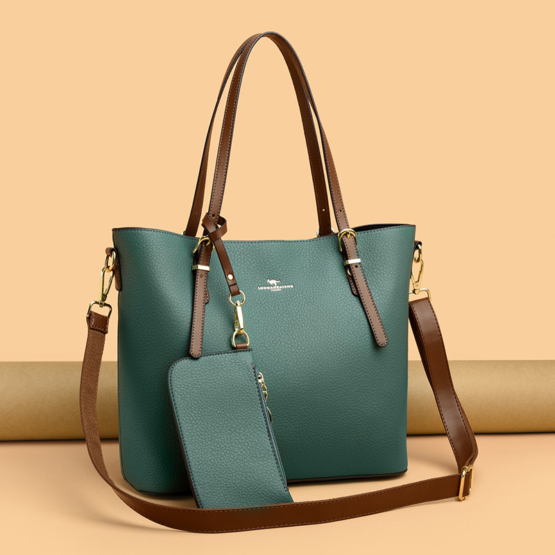 2025珞曼袋鼠大容量柔软面料女斜挎包时尚百搭通勤高级送妈妈一件