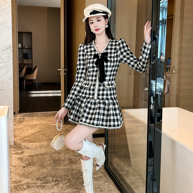 21509 打底衫女款爆款2024新款连衣裙小香风套装流行时尚潮牌女装