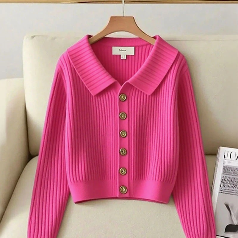 法式高端轻奢针织开衫毛衣女2025秋季新款慵懒风洋气简约外套上衣