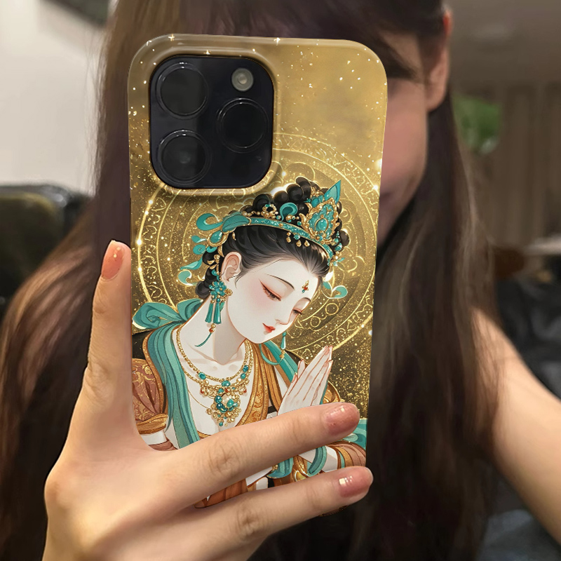 【绿度母】国风适用iPhone16苹果15promax手机壳14pro小众13设计感