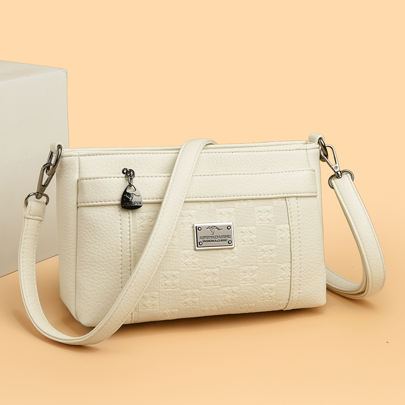 袋鼠蔓蔓雅源小方包百搭气质女包新款妈妈包通勤斜挎包百搭单肩包
