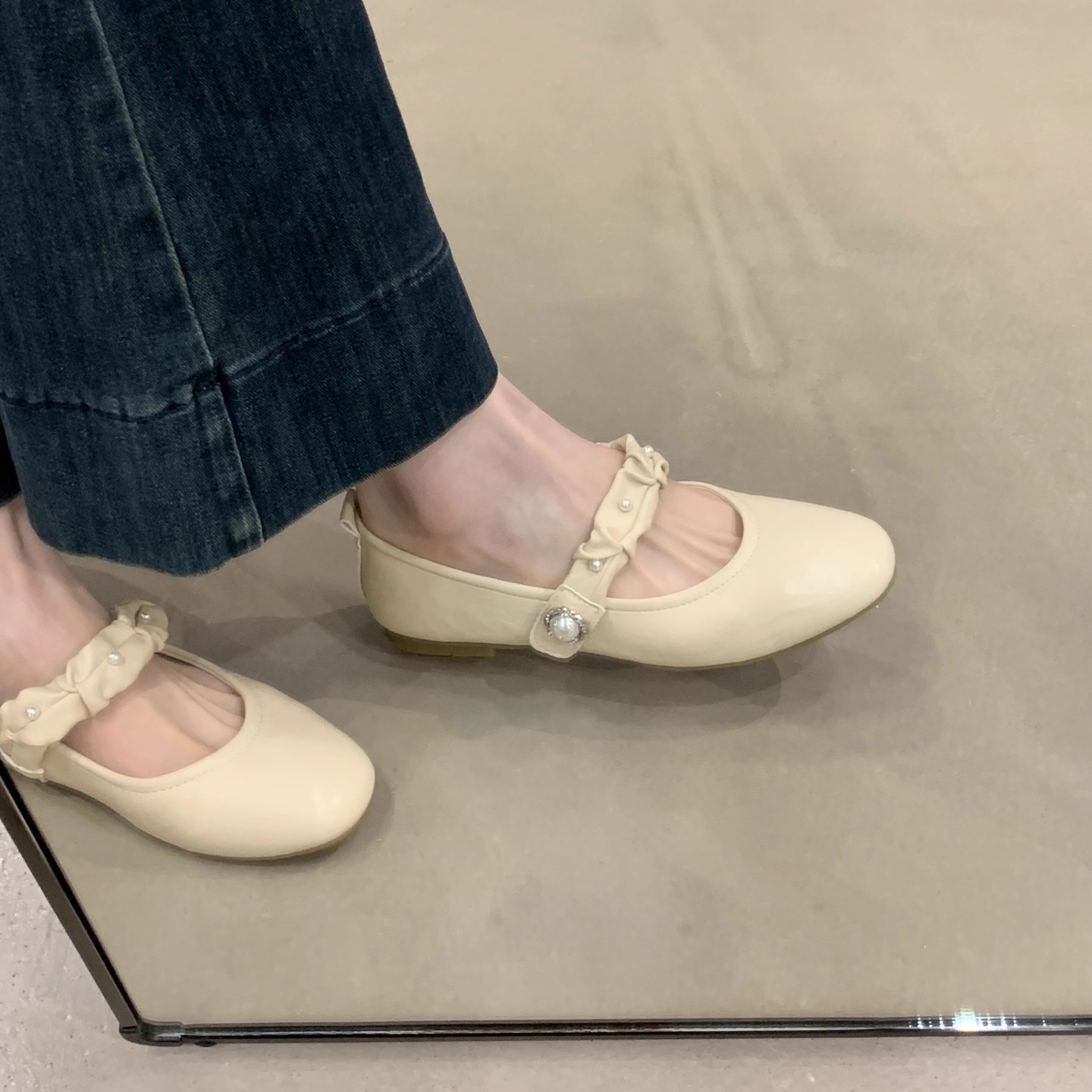 法式平底玛丽珍鞋女2025新款秋季配裙子晚晚鞋子不累脚豆豆鞋单鞋