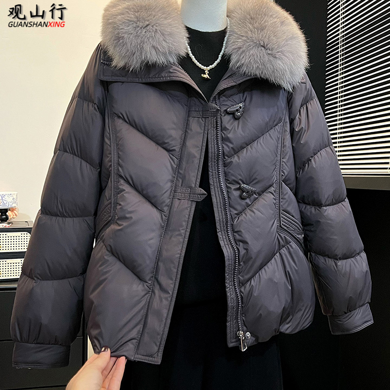 法式休闲气质风常规中老年女装外套棉服连帽加厚休闲