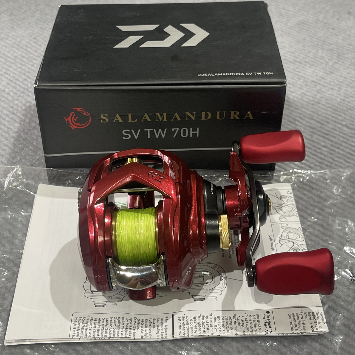 【98新】火蜥蜴70sv7.1速右手水滴轮，摇轮顺滑无齿感，国行书盒齐全