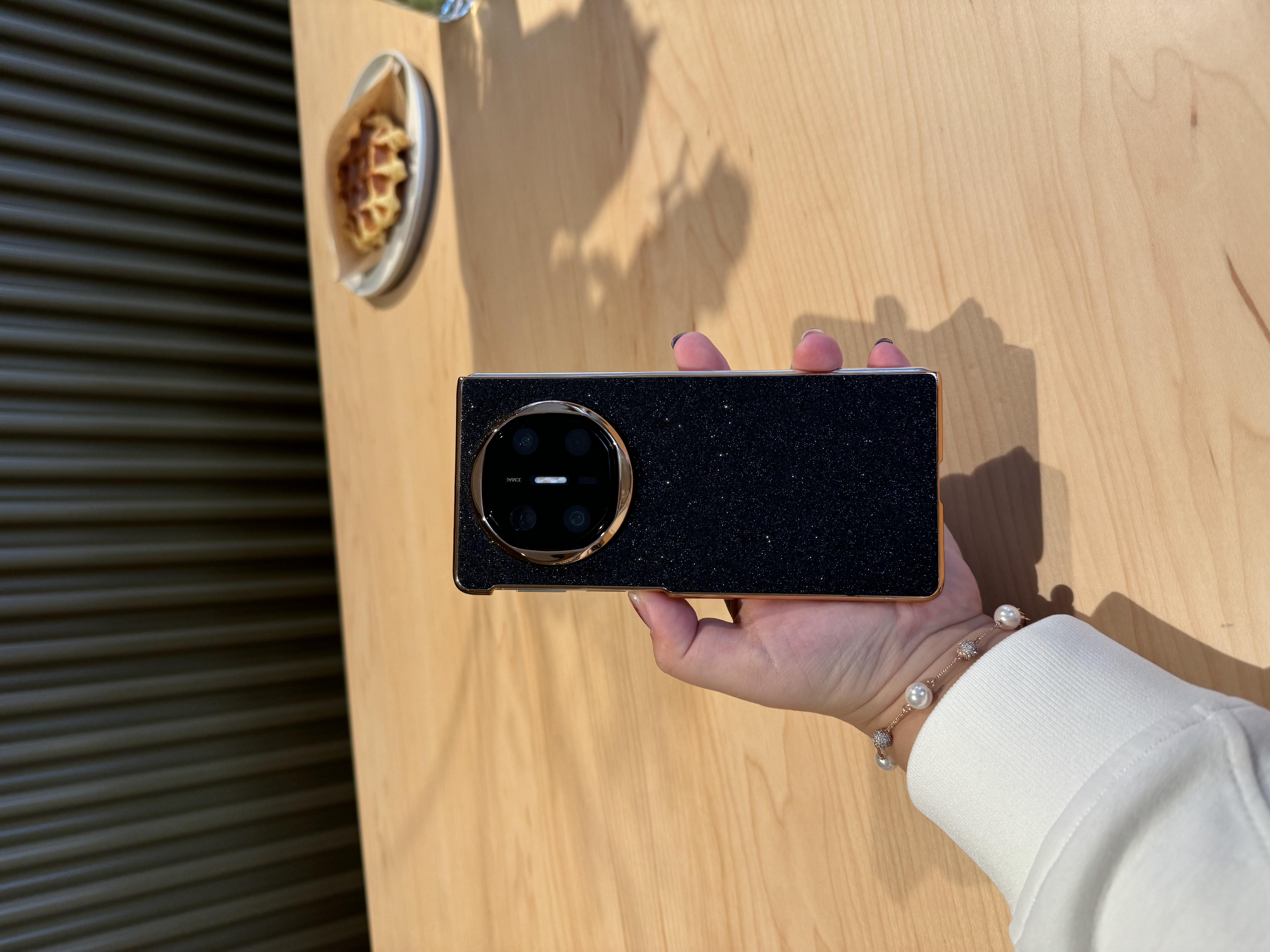 适用于华为Matex6/Matex5电镀闪星星折叠手机壳 闪星单后壳