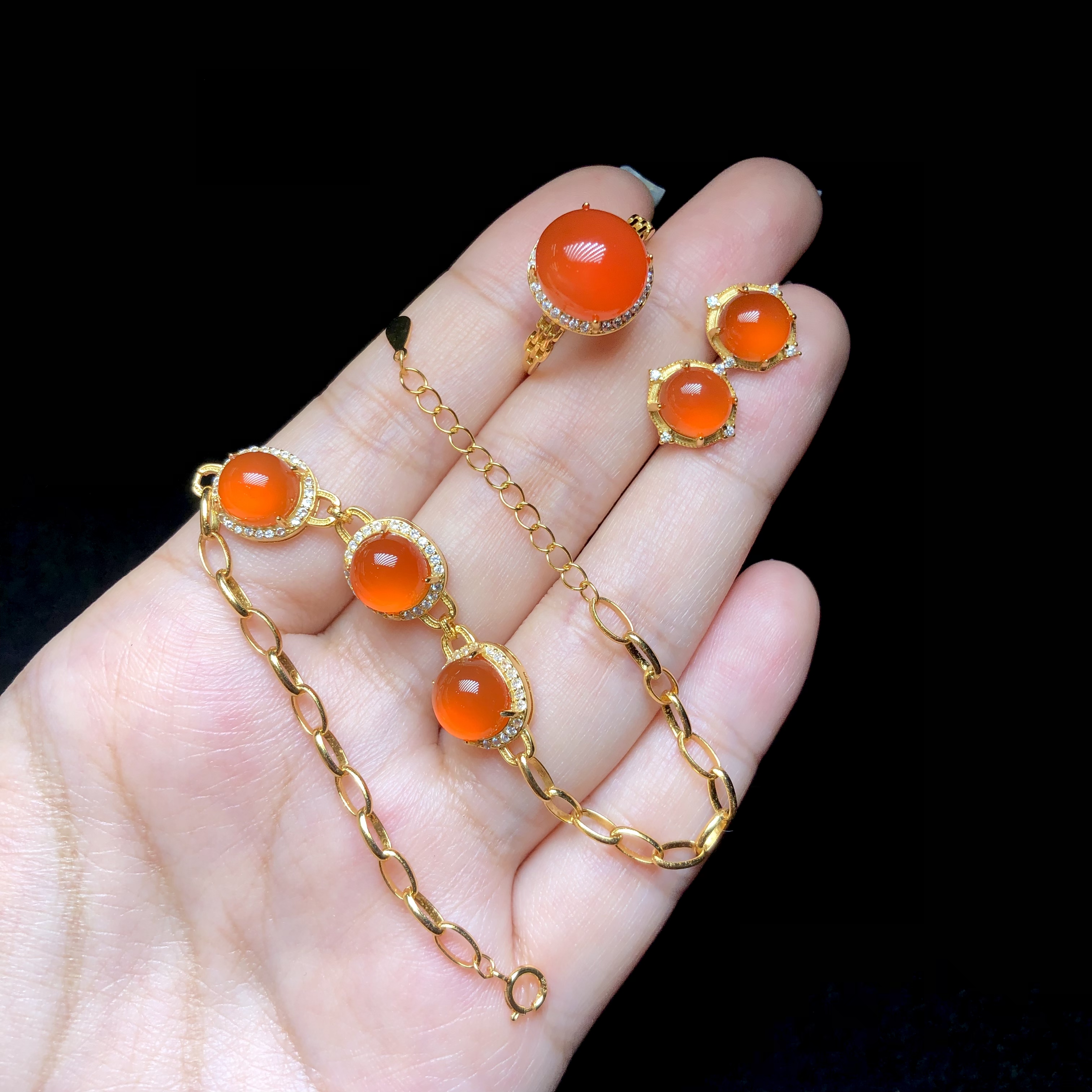 【云上叙】南红套装-多样性发其一-V96949-K（商城）