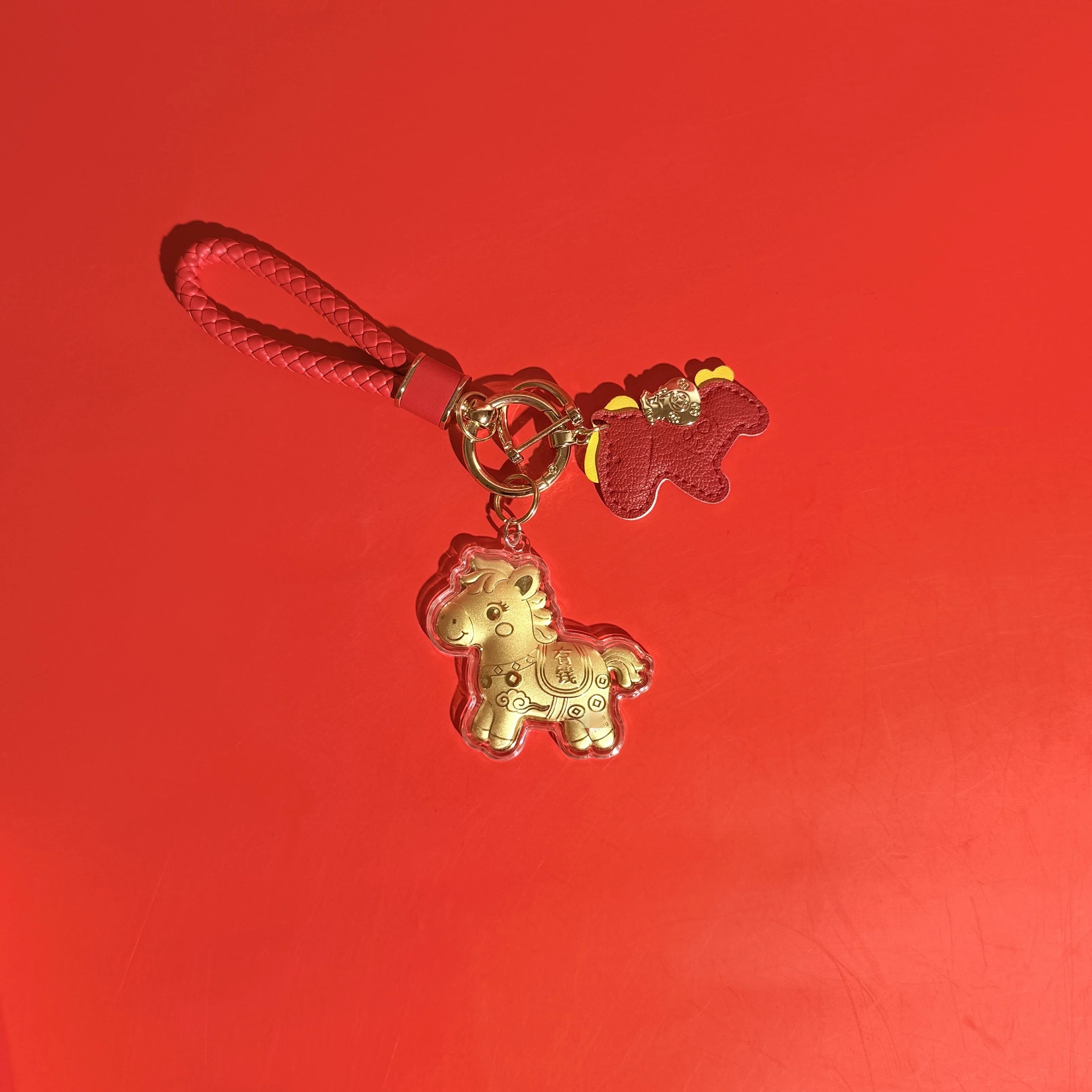 水贝同款招财系列马上有钱包钥匙扣挂件送闺蜜新年礼物送女友