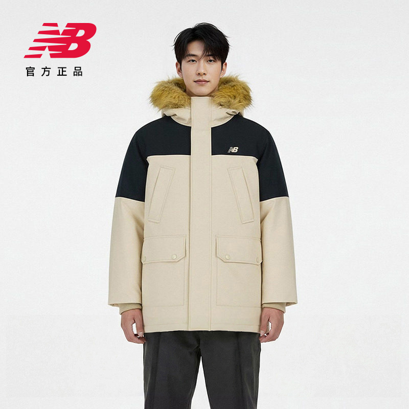 New Balance NB官方男款休闲保暖运动潮流羽绒服外套AMJ44300