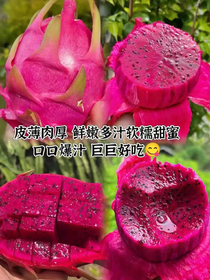 广西武鸣红心火龙果当季新鲜皮薄多汁水果