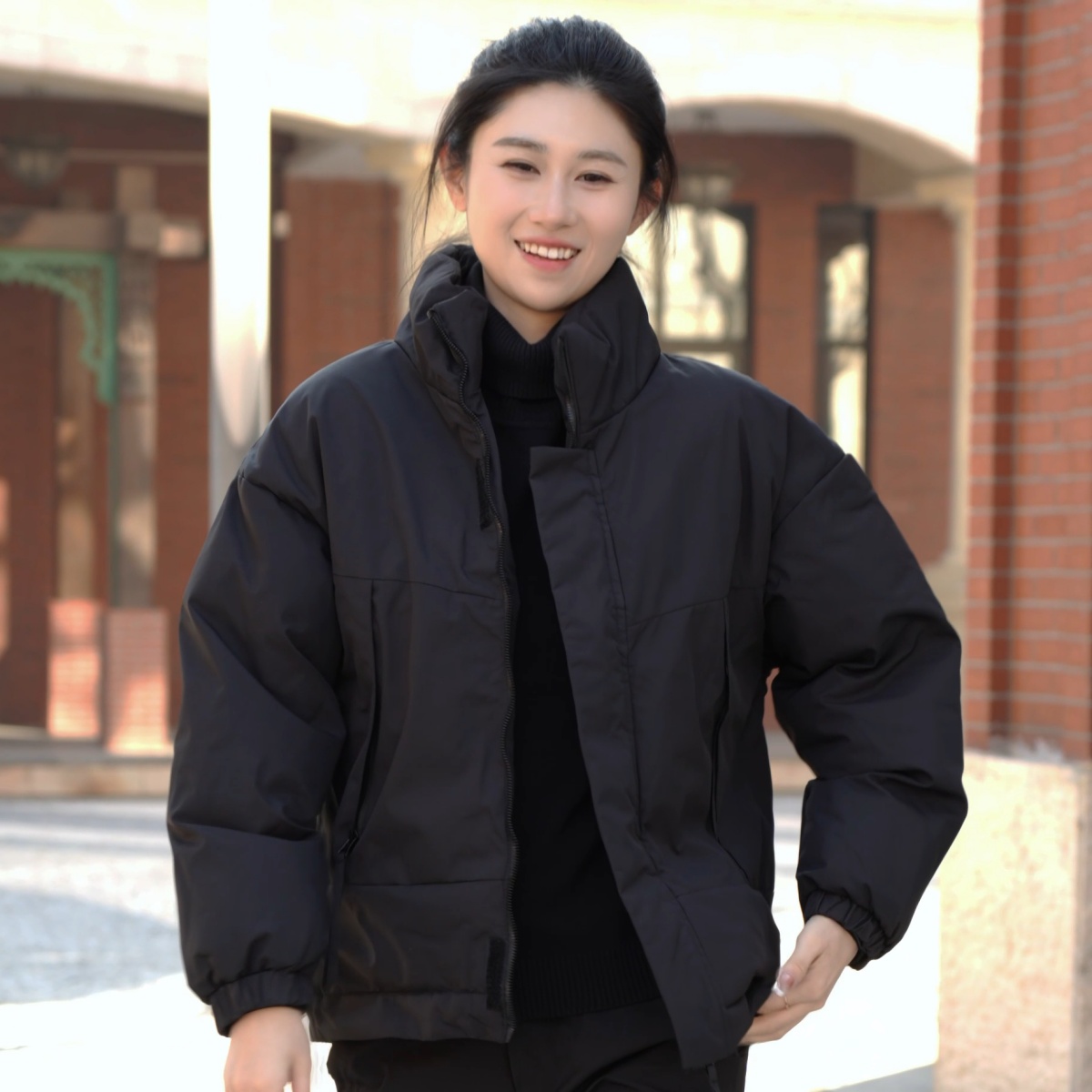 【加棉加厚 轻奢精品】秋冬新款男士高品质加厚休闲棉衣外套男立领