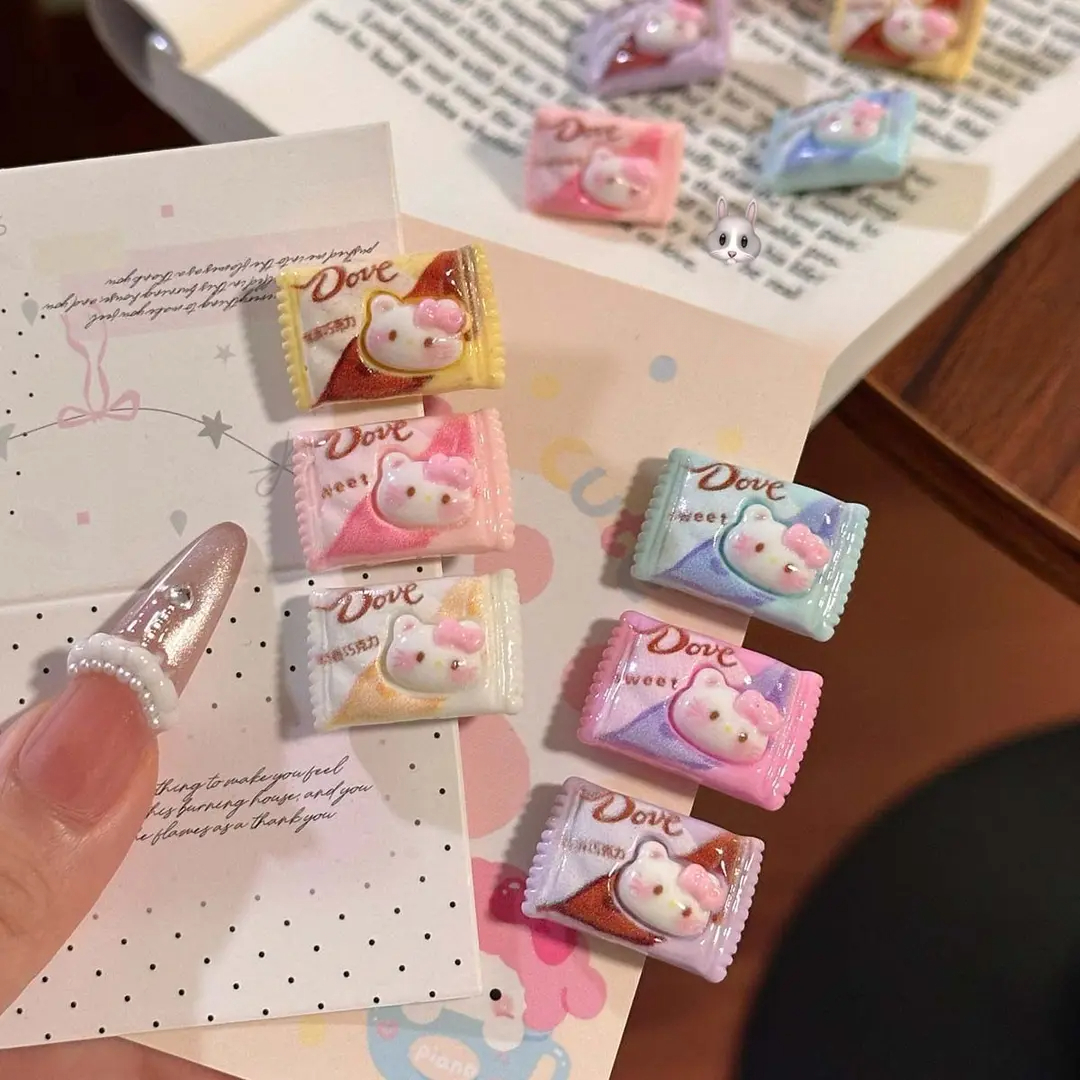 可爱KT巧克力糖果发夹可爱卡通搞怪发卡少女心学生闺蜜刘海边夹子