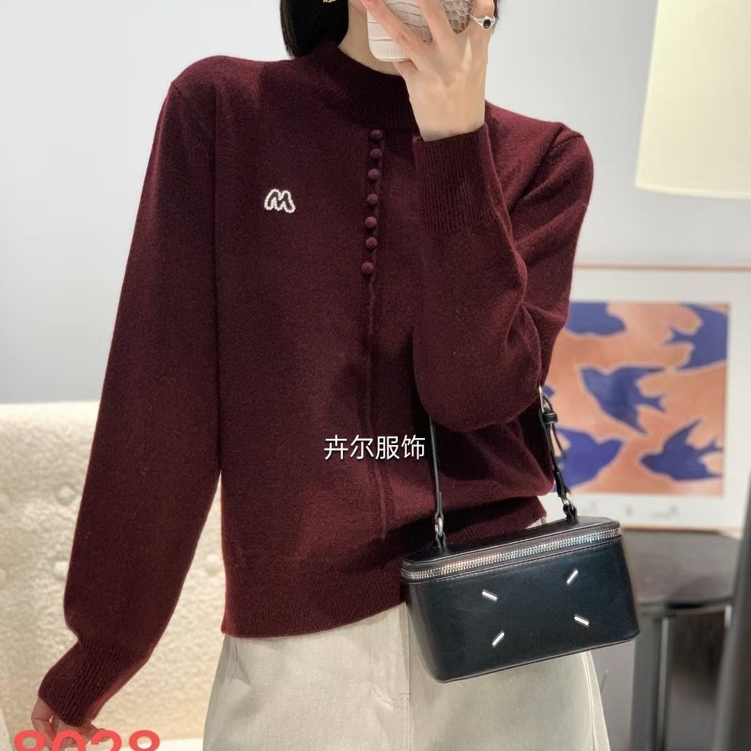 【燕珍时装】冬季新款987 8028费尔岛花纹宽松气质卡卡绒羊毛衫