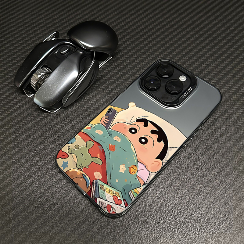 蜡笔小新适用苹果17手机壳iphone16套15promax卡通14/13/12创意11