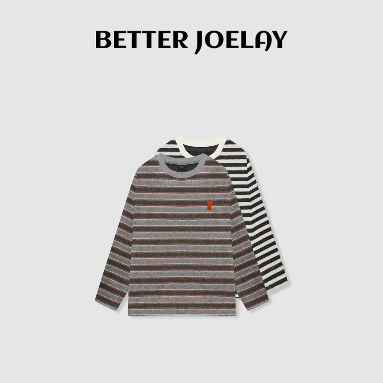 BETTER JOELAY-【怜我宅院】百搭简约T恤长袖潮流休闲风KH3827