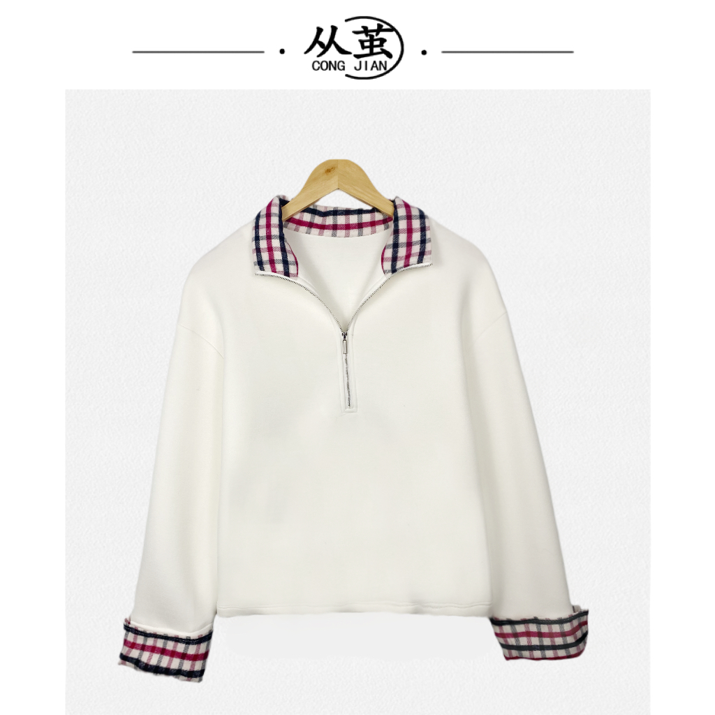 Y 【从茧】奶呼呼手感/软糯慵懒/轻柔暖/羊毛/百搭休闲卫衣女r24