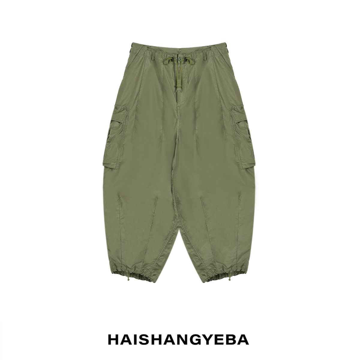 【海上叶爸】新款2025夏季百搭棉男女同款中高腰宽松休闲阔腿工装裤