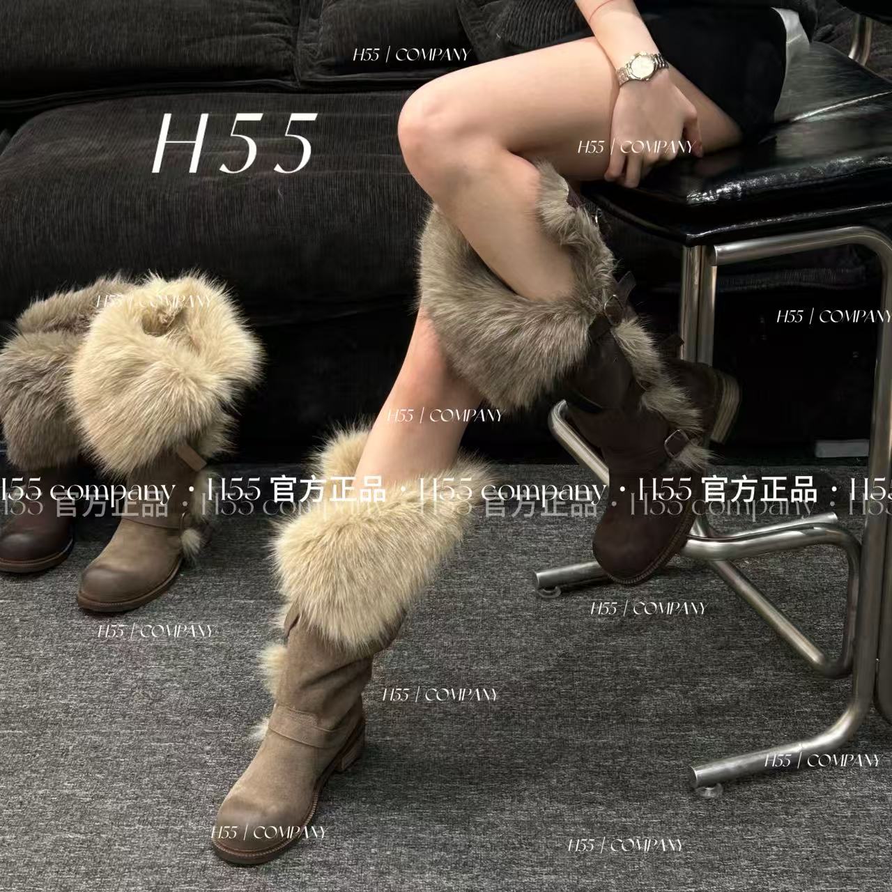 H55女鞋【600g棉里】乌托邦S线重磅斯拉夫骑士直筒靴4cm45-2993【HW】