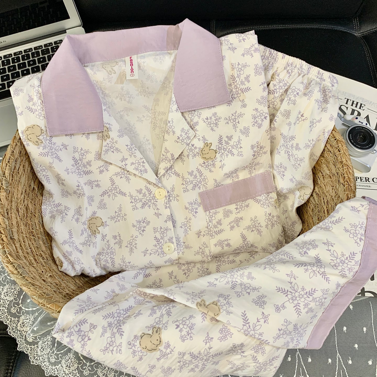 【长袖云朵绵】春秋卡通新款韩版可爱家居服套装睡衣