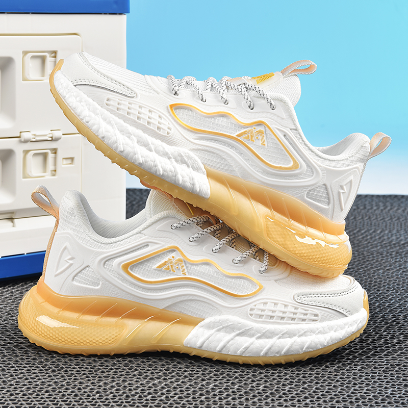 曼巴布朗正品网面透气减震高端时尚休闲减震软底跑步运动鞋9028