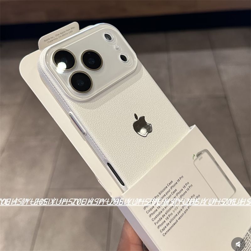 ins风新款荔枝纹硬壳适用苹果17promax手机壳高级感iphone1615143