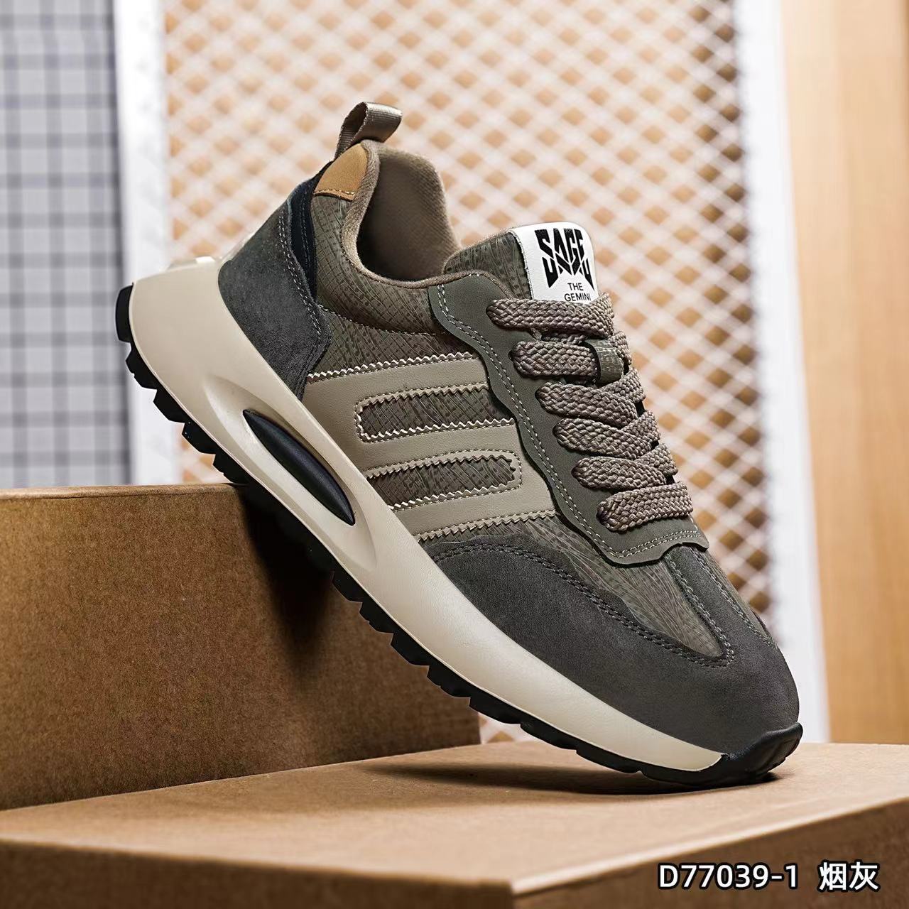 【爆款推举】秋冬款 新款 阿甘鞋 皮面 网面 低帮 轻便 软底 防滑