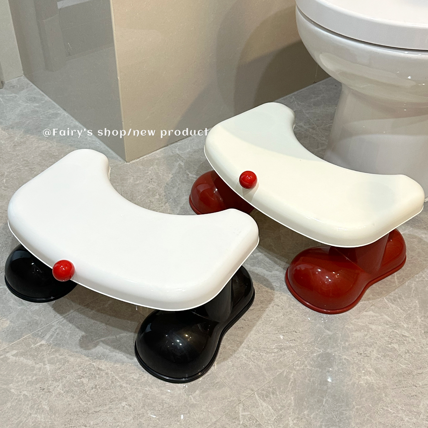 可爱马桶凳防滑增高矮凳子办公室垫脚凳家用卫生间厕所加厚踩脚凳