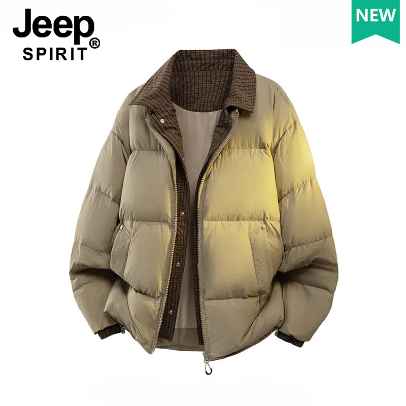 JEEP SPIRIT吉普大码羽绒服男冬季防风防寒外套保暖百搭舒适上衣