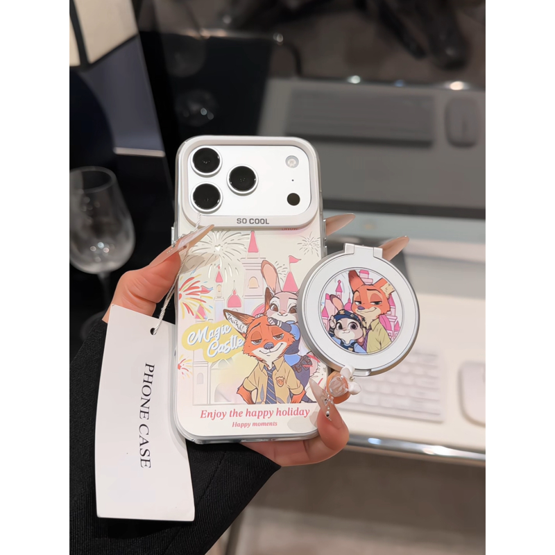 烟花朱迪尼克适用苹果17p手机壳16pm磨砂彩银华为p80荣耀小米17女