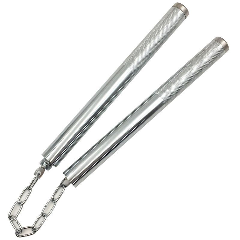 二合一双节棍防身表演练习儿童成人初学者实战李小龙不锈钢双截棍