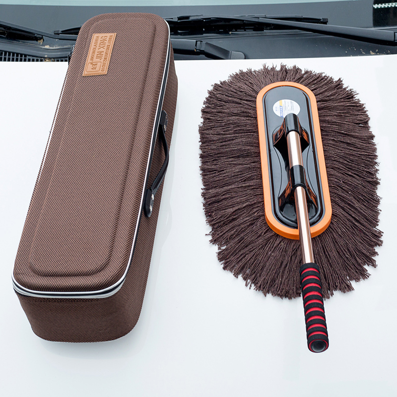 汽车除尘掸子不伤漆擦车用神器高质量棉线伸缩扫灰尘刷车刷子专用