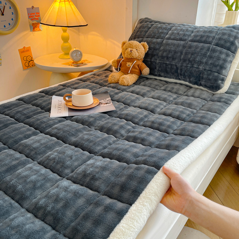冬季加绒A类牛奶绒床垫软褥子加厚保暖学生宿舍单人垫被毛毯床褥