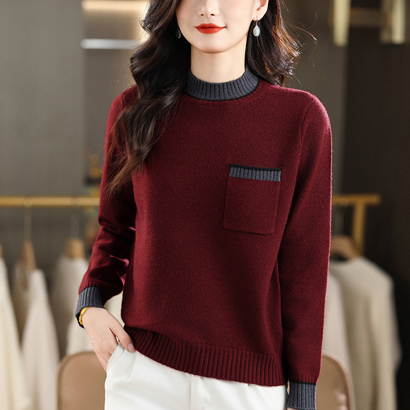 大码打底衫女胖mm遮肚子显瘦洋气高级感毛衣2025冬季新款内搭上衣