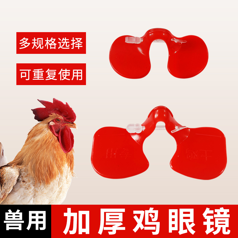 鸡眼镜眼罩小号大号公鸡小鸡土鸡用
