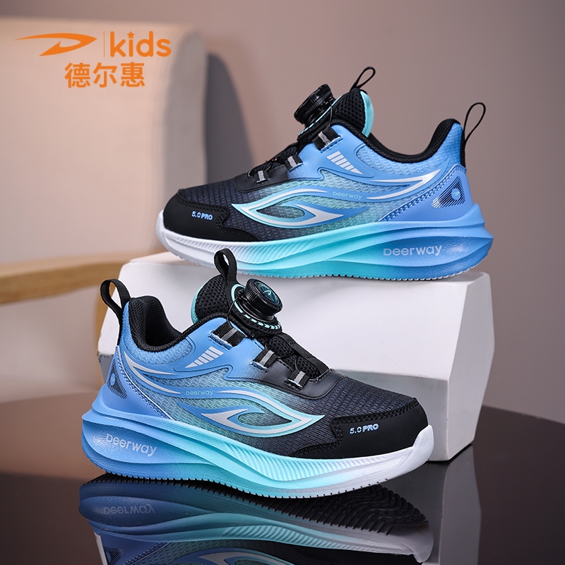 德尔惠男童鞋子2025新款秋季儿童运动鞋网面中大童透气跑步鞋童鞋
