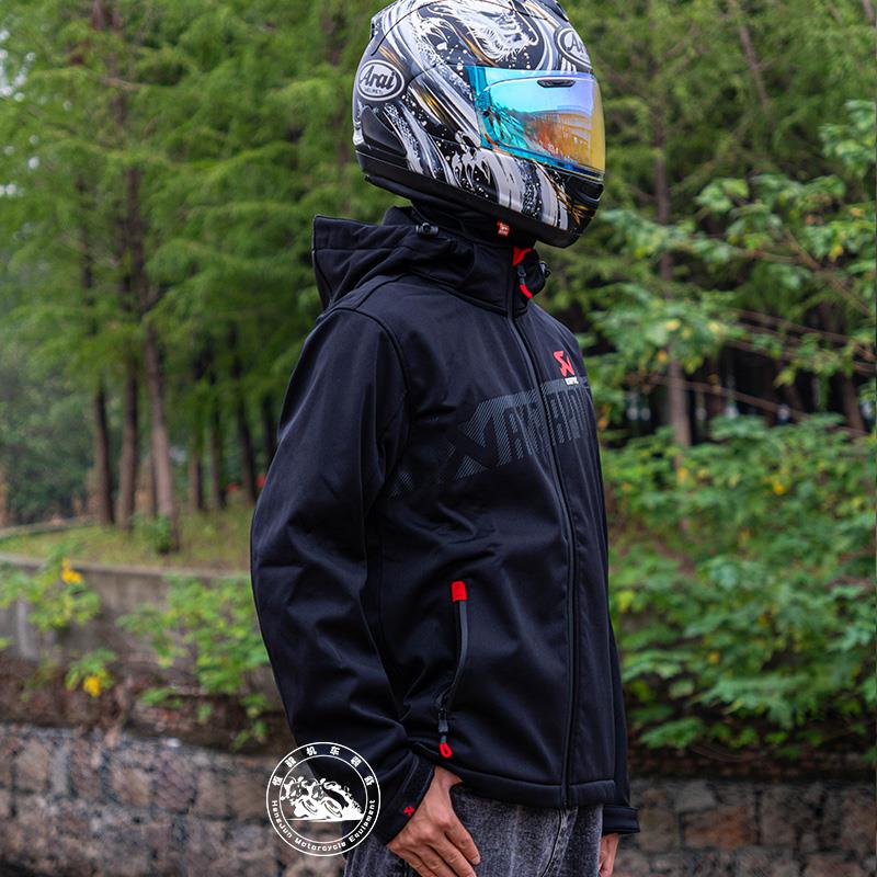 天蝎冲锋衣骑行服防风防水可拆帽子长袖软壳摩托车机车天蝎骑行服
