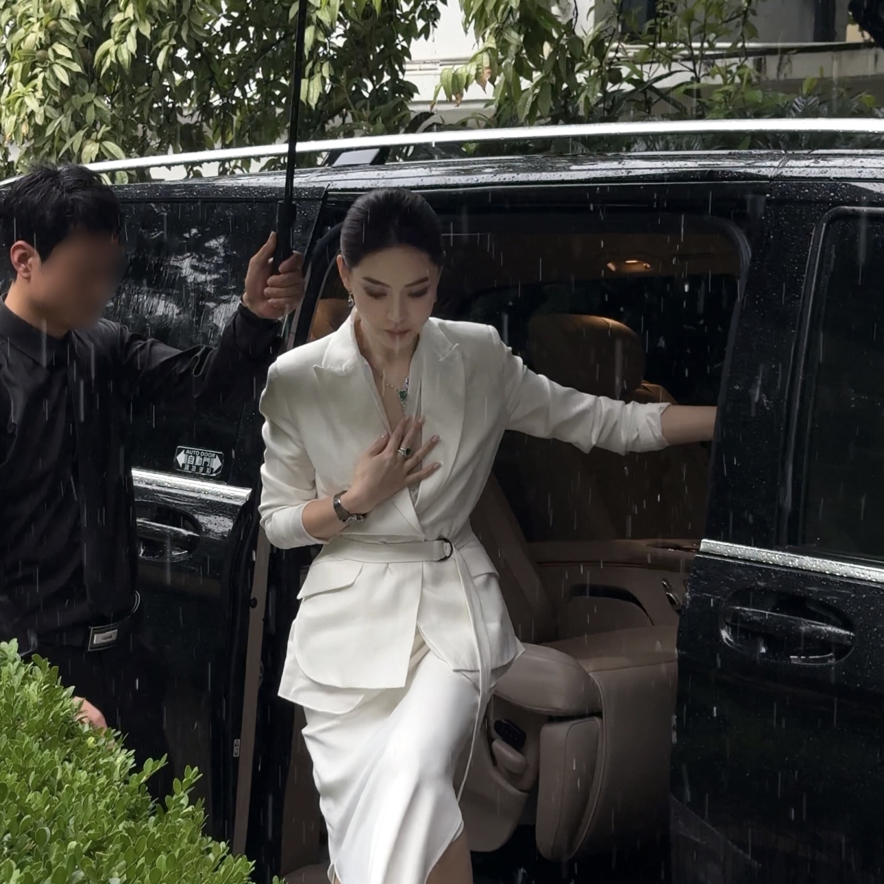 王嬛嬛MsLime25年新款【BC定制】亚麻人丝简约修身西装 HD2C0292