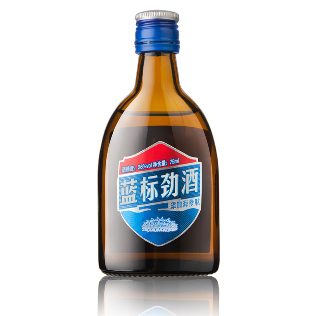 【积分兑换】36度蓝标劲酒75ml木糖醇配方，光瓶品鉴装