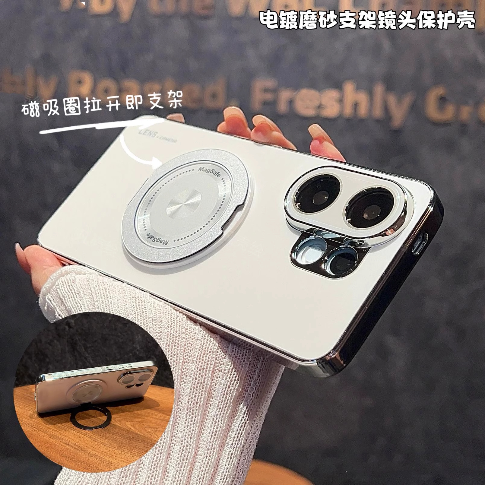 磨砂支架适用vivos30手机壳带镜头膜s30proi全包防摔vivo高级感
