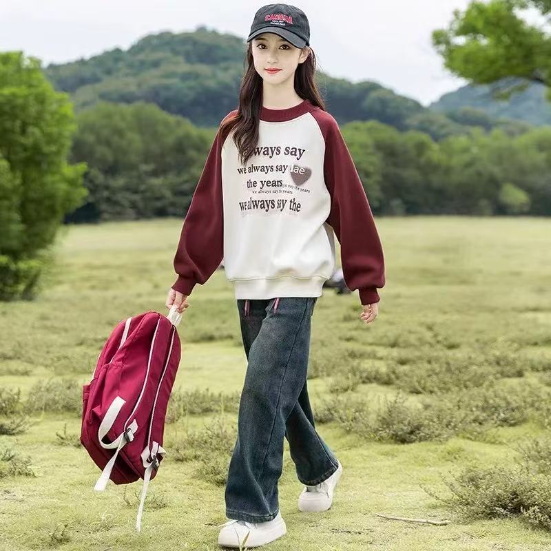 儿童卫衣男女童新款秋款潮流中大童韩版时尚宝宝衣外穿舒适