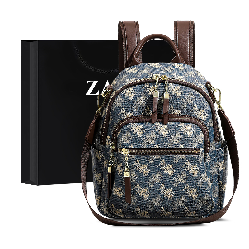 ZAR&RUILR/查瑞娜大容量双肩包包女士轻奢高级感时尚可单肩背包