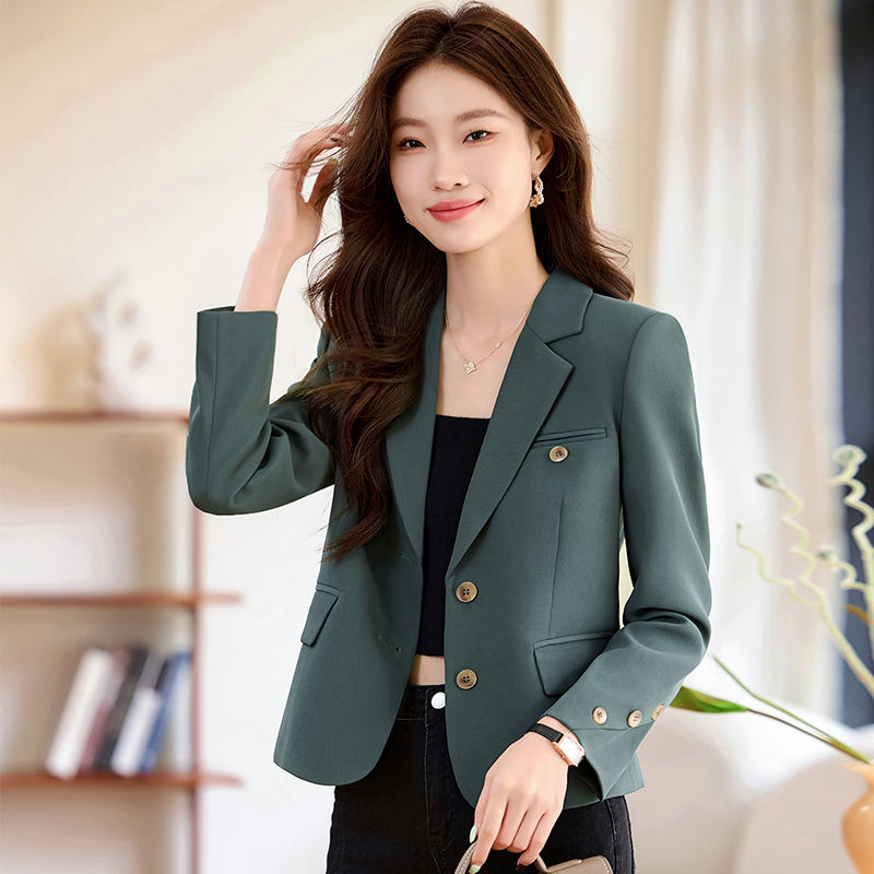 2025春秋新款小西装外套女短款高级感休闲气质显瘦小个子西服上衣